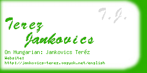 terez jankovics business card